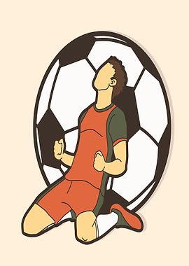 Soccer Player Celebrating A Goal