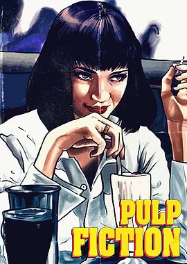 Pulp Fiction Mia Wallace Poster