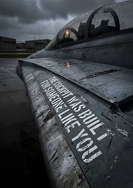 Fighter Jet Cockpit Quote