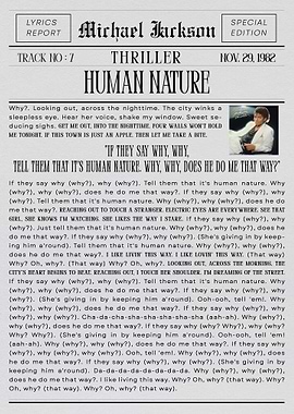 Michael Jackson Human Nature