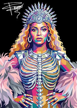 Beyoncé Pop Art Portrait
