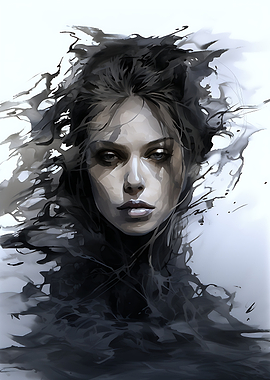 Dark Portrait of a Woman