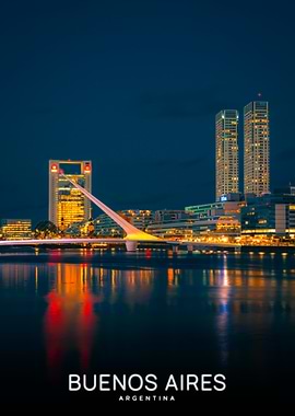 Buenos Aires Skyline at Night