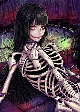 The Skeleton Within Anime Girl