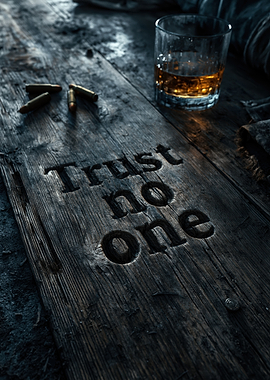 Trust No One Whiskey and Bullets