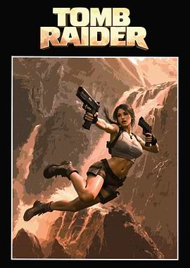 Lara Croft Tomb Raider Action Pose