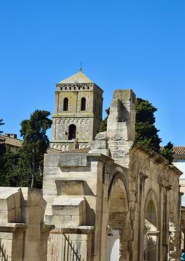 Ancient Ruins and Bell Tower