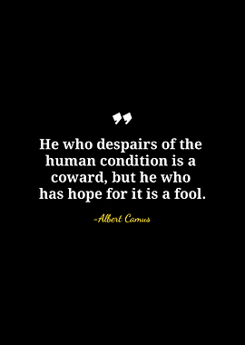 Albert Camus Quote on Hope and Despair