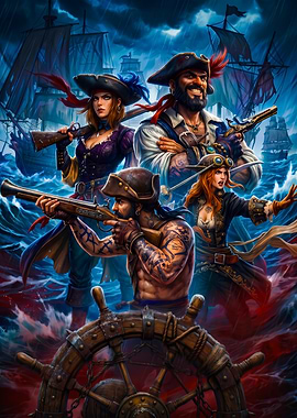Windrose Illustration Game Poster