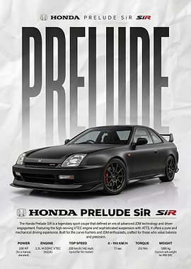 Honda Prelude SiR Matte Black Coupe