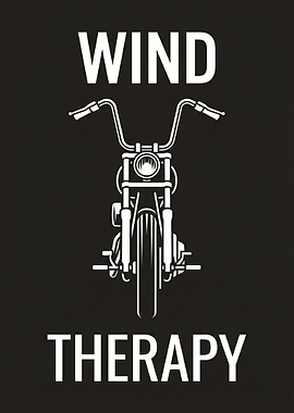Wind Therapy Motorcycle Art