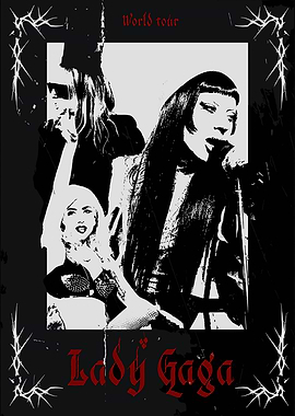 Lady Gaga World Tour Poster