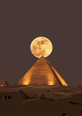 Moon over the Pyramids