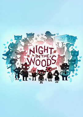 Night in the Woods characters poster