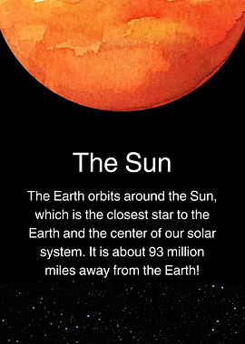 The Sun in Space Art For Kids Learning