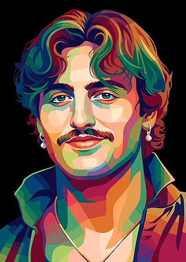 Colorful Portrait of a Benson Boone