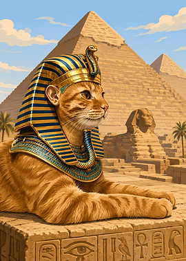 Egyptian Cat Pharaoh