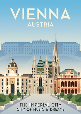 Vienna Austria Imperial City Poster