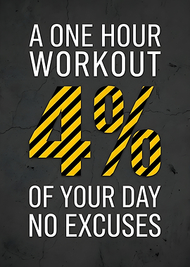 Workout Gym Motivation Poster