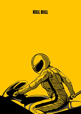 Kill Bill Motorcycle Poster