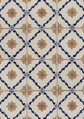 Traditional Floral Tile Pattern