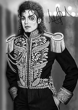 Michael Jackson in Military-Style Jacket