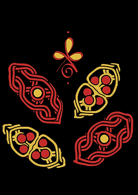 Celtic Knotwork and Floral Design