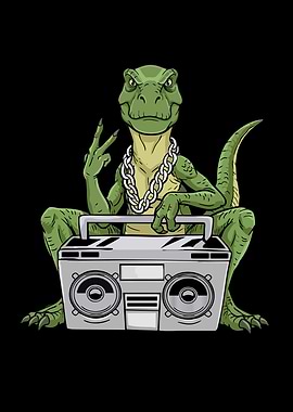 Dinosaur Lover Hip Hop Kids Music Boys T Rex