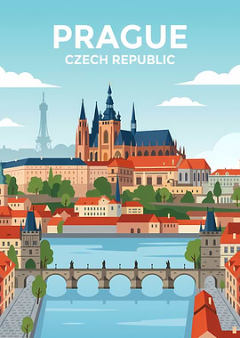 Prague Czech Republic Cityscape