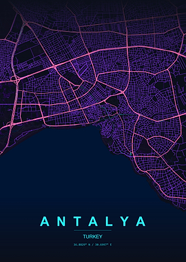 Antalya City Map