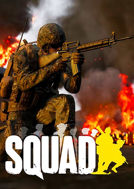 Squad video game cover art