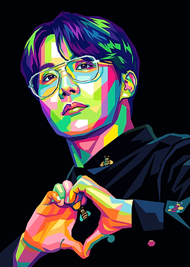 J-Hope BTS Pop Art Portrait