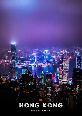Hong Kong Skyline at Night