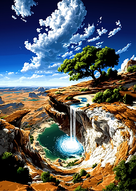 Enchanted Waterfall and Canyon