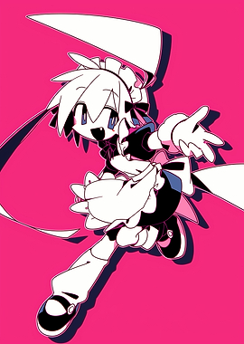 Anime Maid Character with Scythe