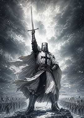 Knight with Sword and Army