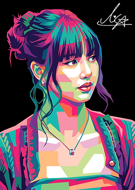 Lisa Pop Art Portrait
