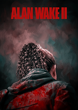 Alan Wake II Bloody Poster