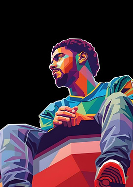 J cole wpap pop art