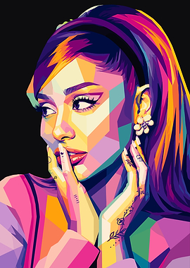 Pop Art Portrait of Ariana Grande