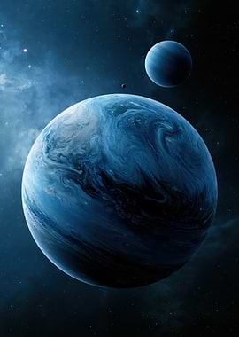 Blue Planets in Deep Space