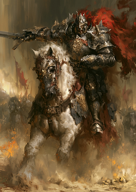 Armor Knight War Horse