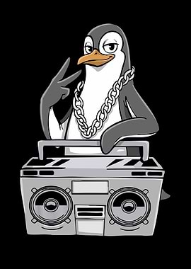 Penguin Lover Hip Hop Kids Music Boys Penguin