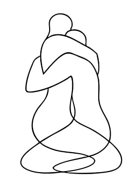 Abstract Hugging Figures