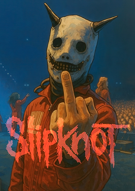 Slipknot Band Member with Mask
