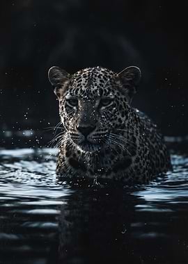 Leopard in Water