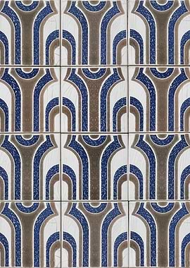 Retro Arch Pattern Tiles
