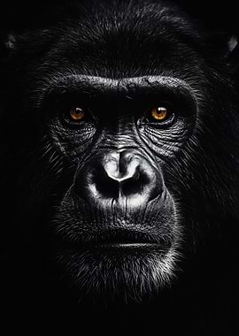 Close-up portrait of a chimpanzee