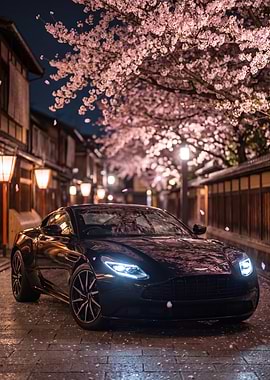 Aston Martin Db11 Cherry Blossoms