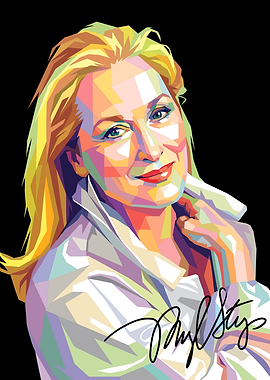 Meryl Streep Pop Art Portrait